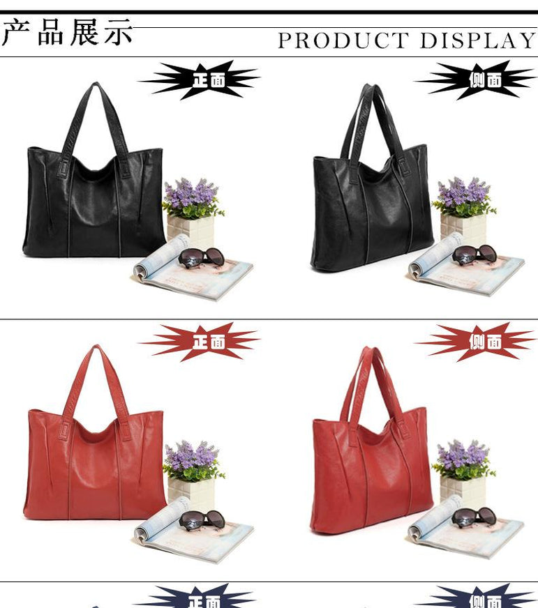 Leather Tote Genuine Shoulder Handbags