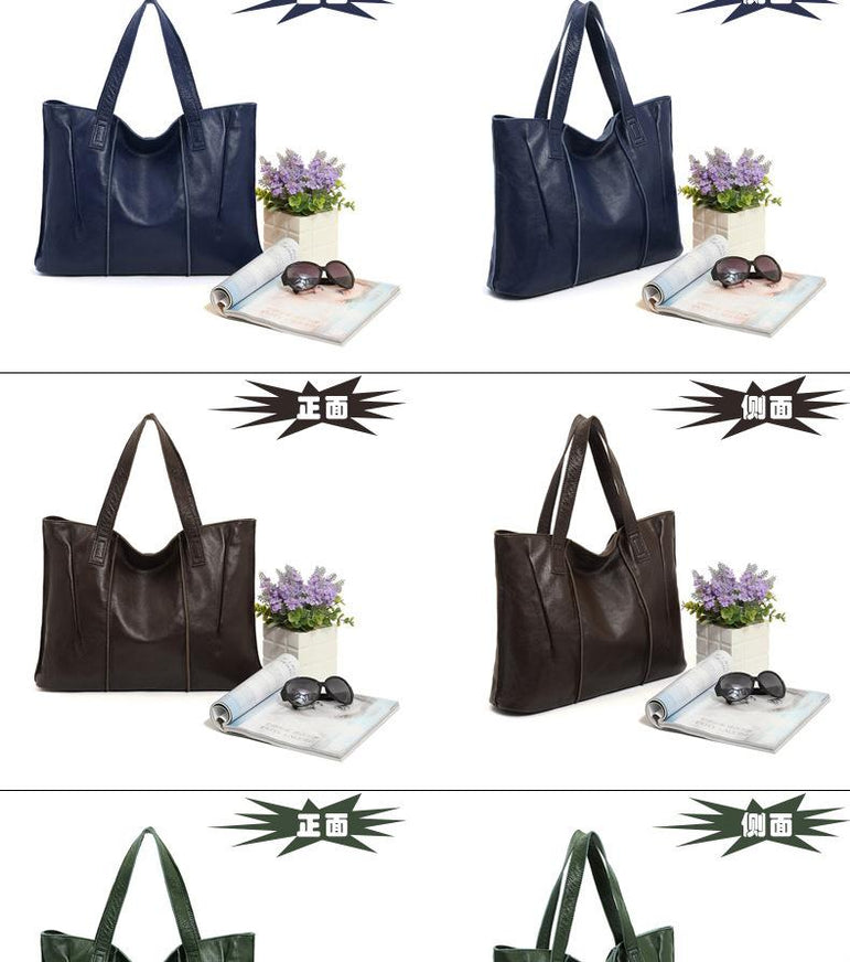 Leather Tote Genuine Shoulder Handbags