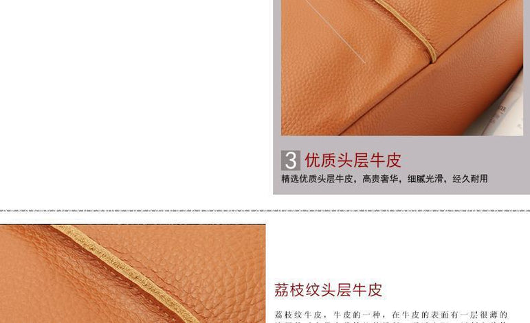 Leather Tote Genuine Shoulder Handbags