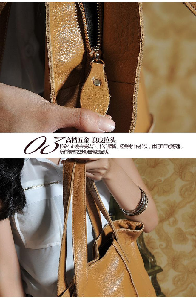 Leather Tote Genuine Shoulder Handbags