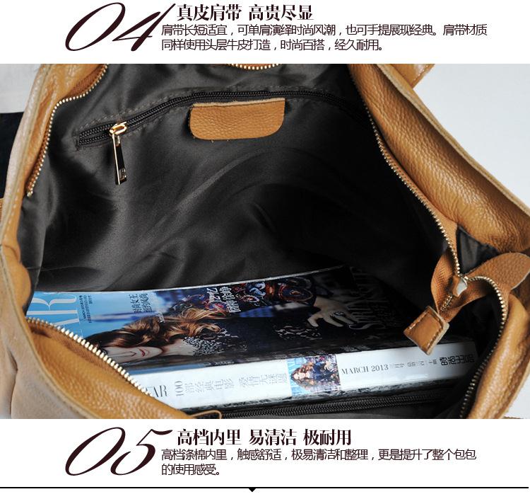 Leather Tote Genuine Shoulder Handbags