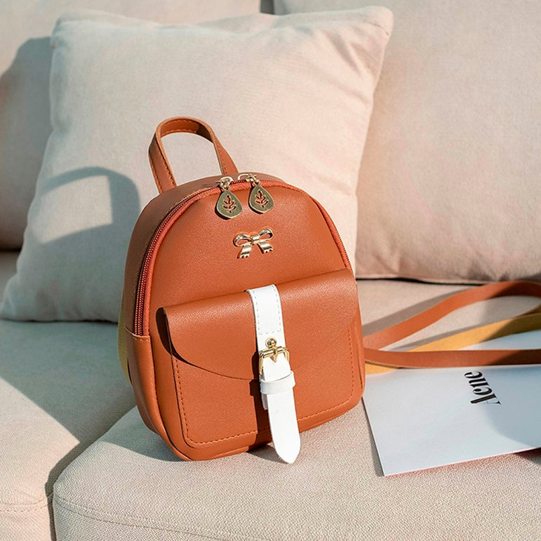 Cute Luxury Leather Mini Graceful Backpack