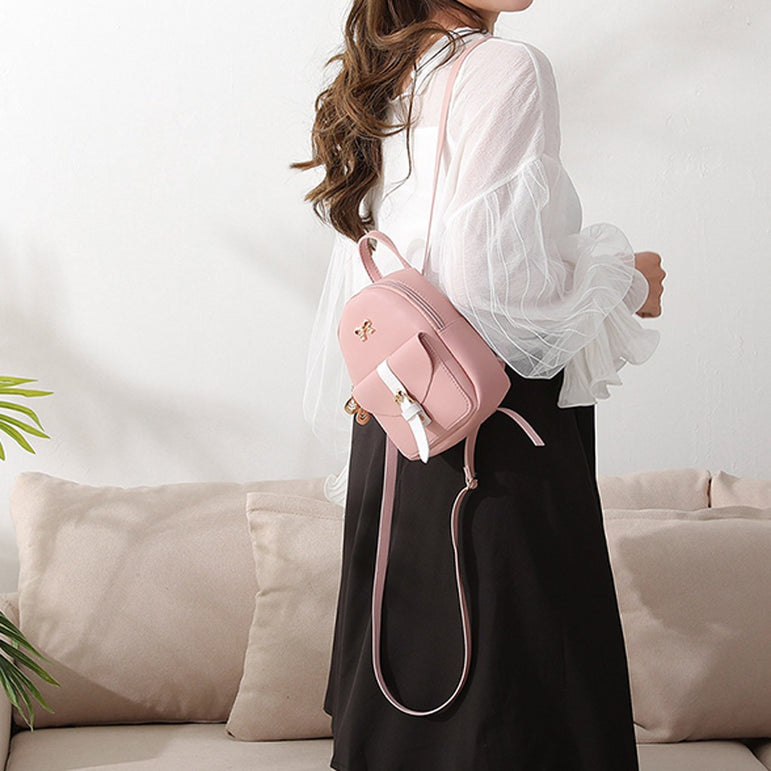 Cute Luxury Leather Mini Graceful Backpack