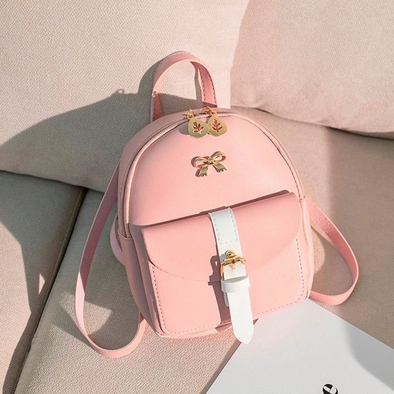 Cute Luxury Leather Mini Graceful Backpack