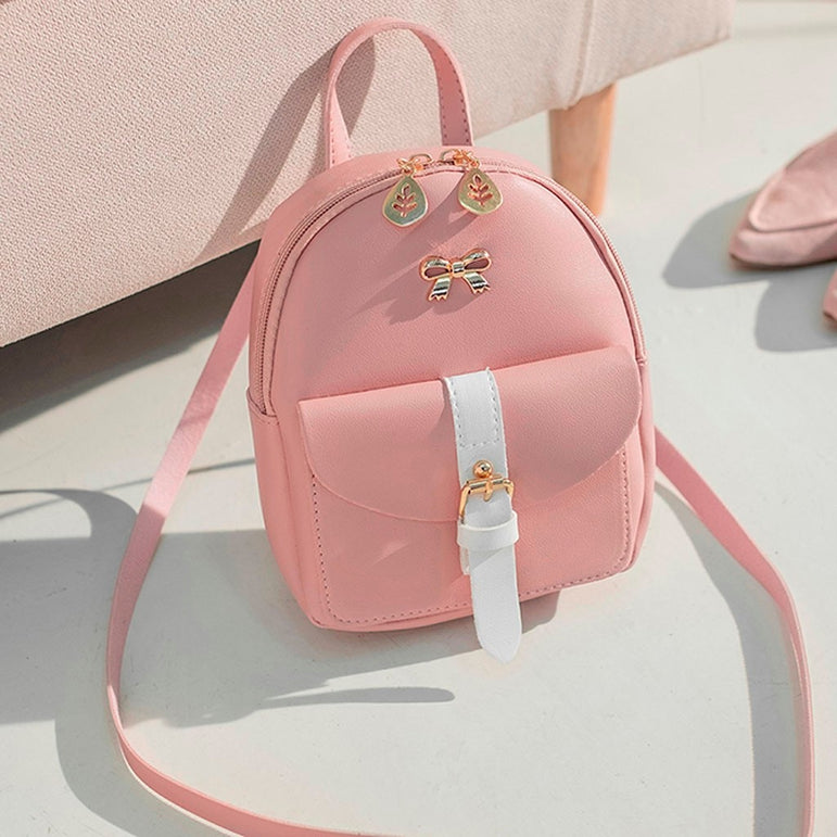 Cute Luxury Leather Mini Graceful Backpack