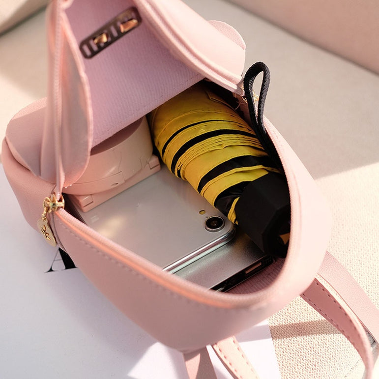 Cute Luxury Leather Mini Graceful Backpack