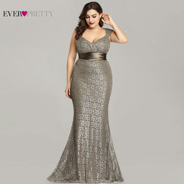 Elegant Mermaid Lace Sleeveless Party Gowns Dress