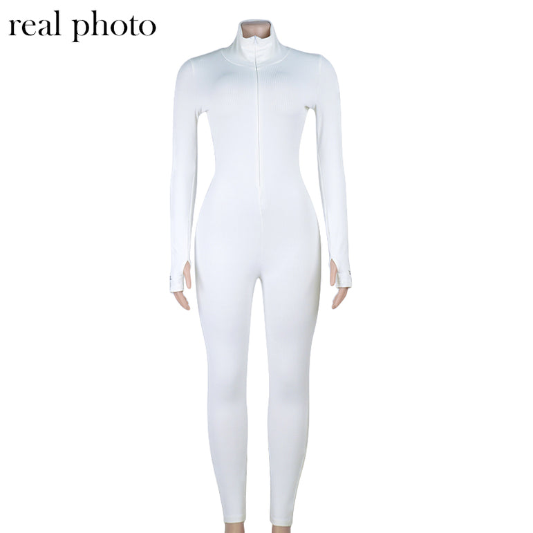 Long Sleeve Active Wear Jumpsuit