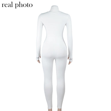 Long Sleeve Active Wear Jumpsuit