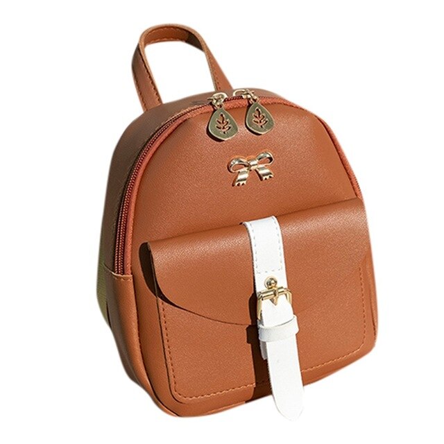 Cute Luxury Leather Mini Graceful Backpack