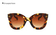 Leopard Cat Eye Oval Vintage Sunglasses