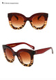 Leopard Cat Eye Oval Vintage Sunglasses