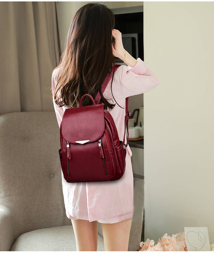 Leather New Women Backpack