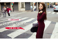 Slim Elastic Winter Sweater Knitted Long Dress