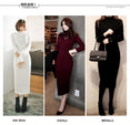 Slim Elastic Winter Sweater Knitted Long Dress