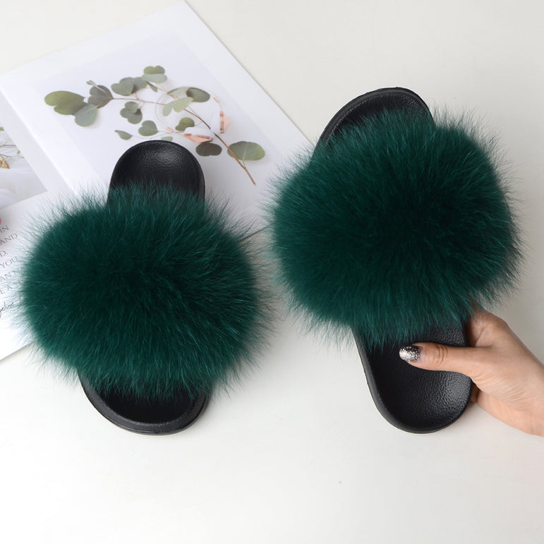 Cute Real Fur Slippers