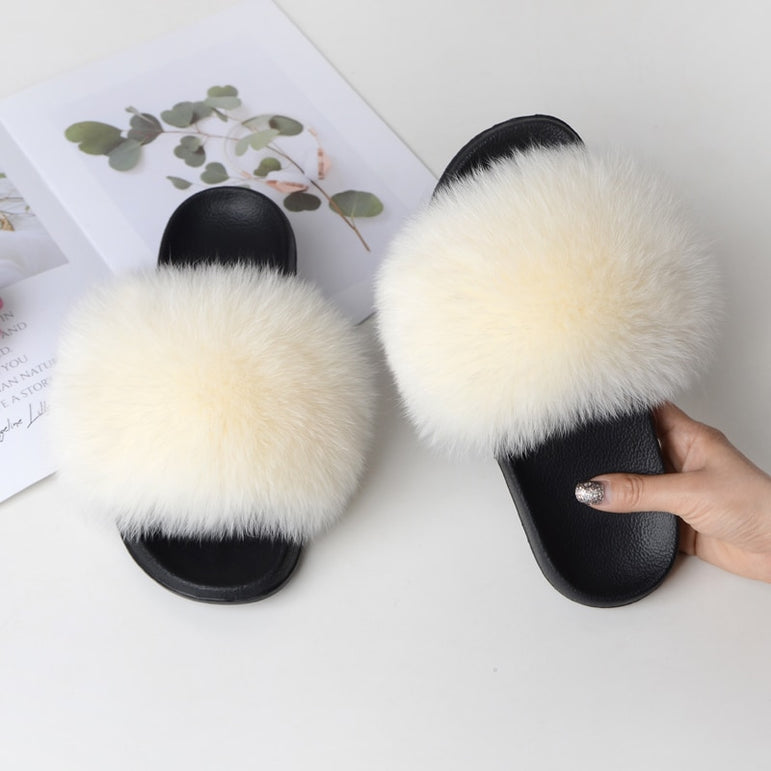 Cute Real Fur Slippers