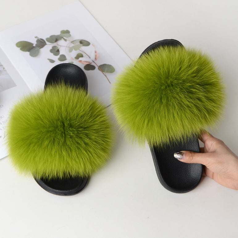 Cute Real Fur Slippers