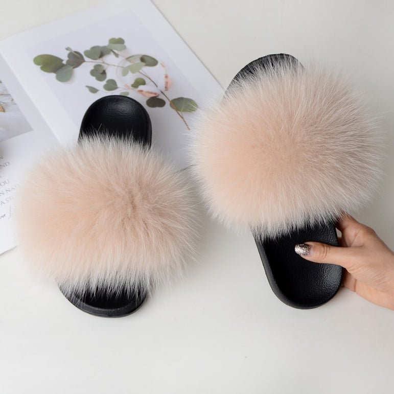 Cute Real Fur Slippers