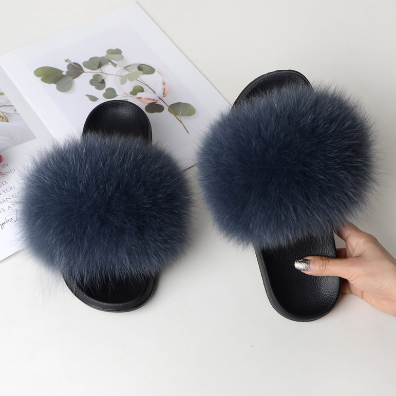 Cute Real Fur Slippers