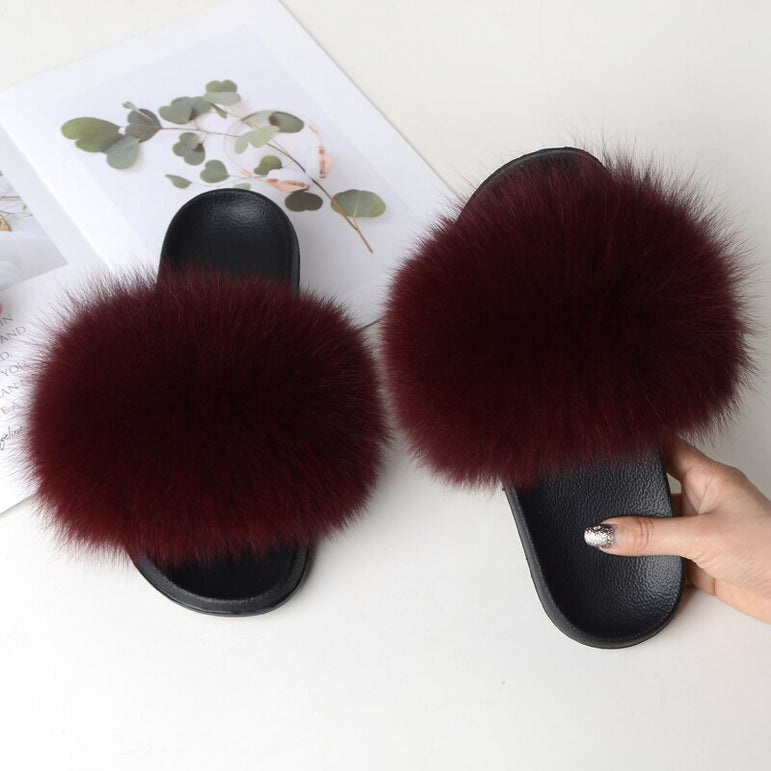 Cute Real Fur Slippers