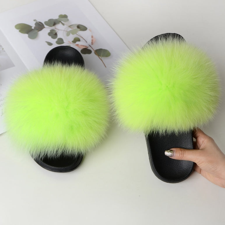 Cute Real Fur Slippers