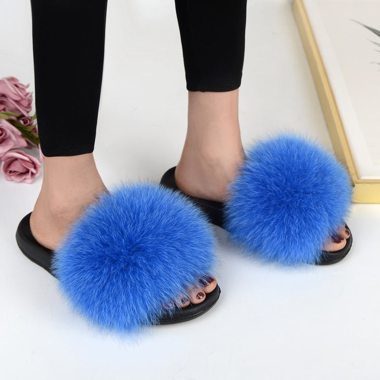 Cute Real Fur Slippers