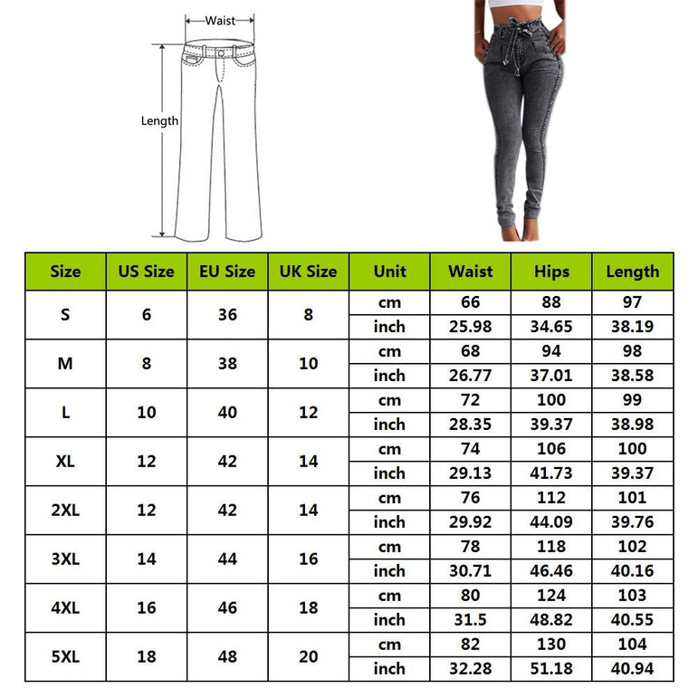 Casual Pencil High Waist Skinny Jeans