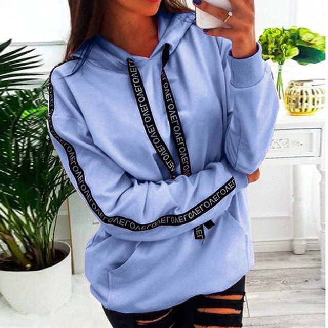 Long Sleeve Sweatshirt Women Pullover Tops Blouse