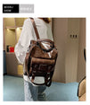 Leather Vintage Shoulder Mochila Backpack