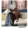 Leather Vintage Shoulder Mochila Backpack