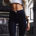 High Waist Skinny Denim Jeans Pencil Pants