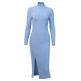 Long Sleeve Cotton Sexy Knee Length Party Dress