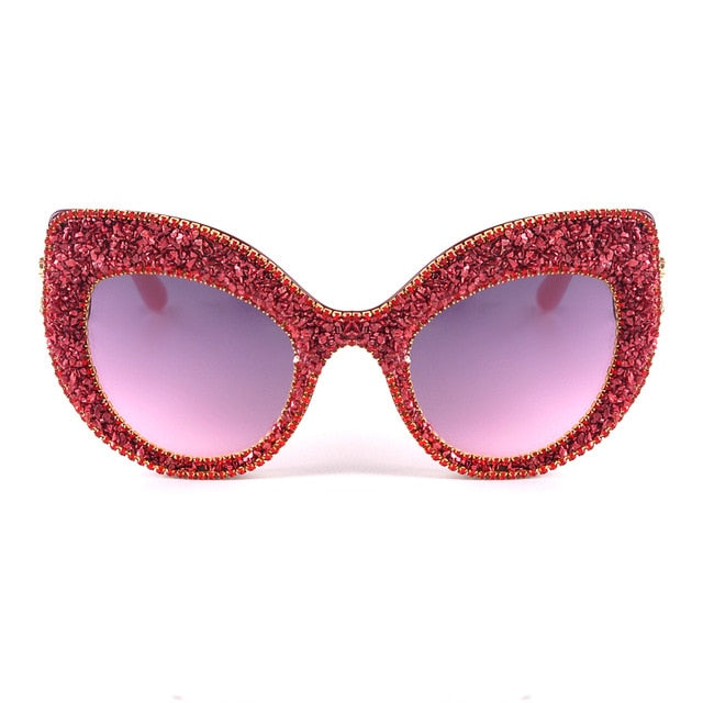 Shades Mirror Cat Eye Luxury Sunglasses