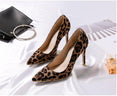 Elegant Office Pumps Leopard Women Shoes High Heels