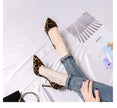 Elegant Office Pumps Leopard Women Shoes High Heels