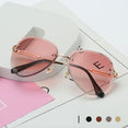 Luxury Frameless Pilot Shades Sun Glasses