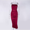 Elegant Ruched Party Night Dress