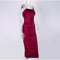 Elegant Ruched Party Night Dress