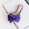 Pointed Bow tie Flat Heel Sets Slippers