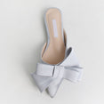 Pointed Bow tie Flat Heel Sets Slippers