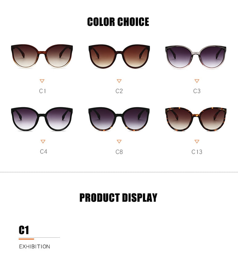 Classic Retro Vintage Cat Eye Women Sunglasses