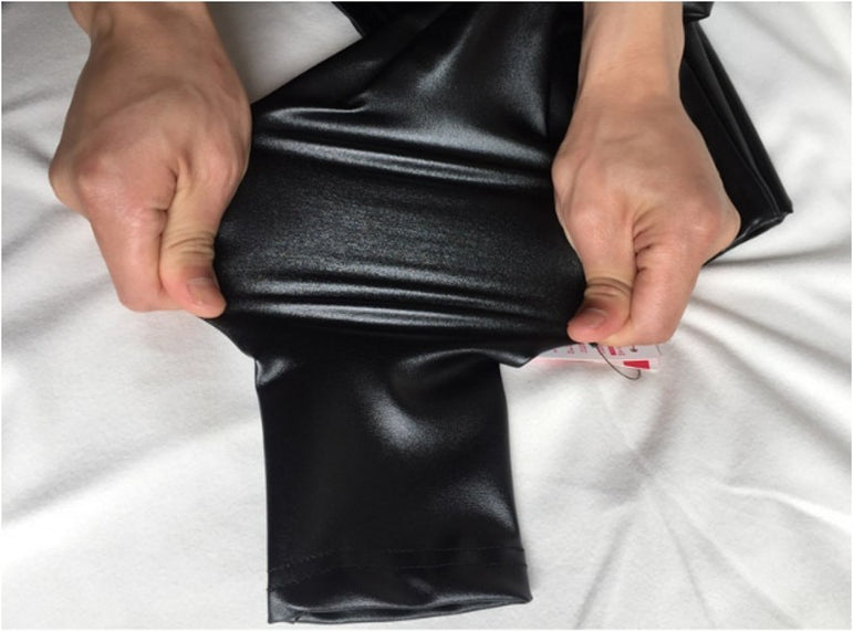 High Elastic Waist Leather Pants Leggings