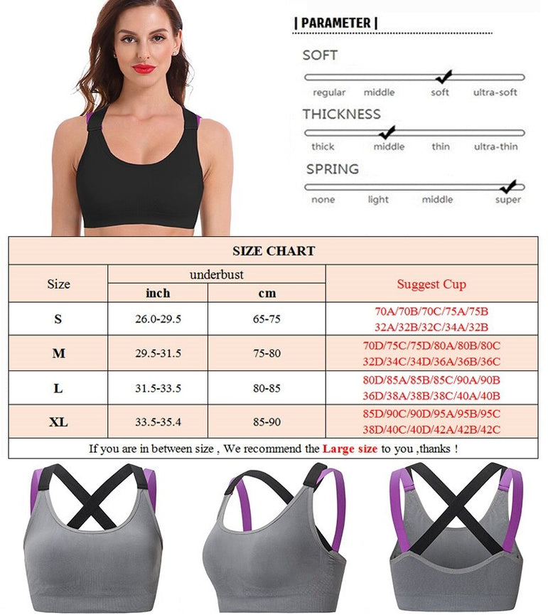 Push Up Running Vest Woman Yoga Bra