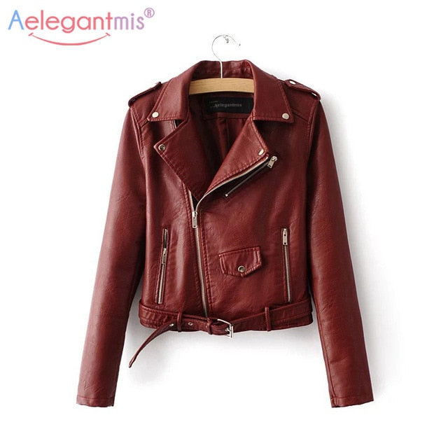 Leather Short Faux Soft Jacket