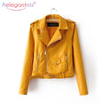 Leather Short Faux Soft Jacket