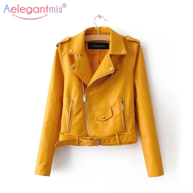 Leather Short Faux Soft Jacket