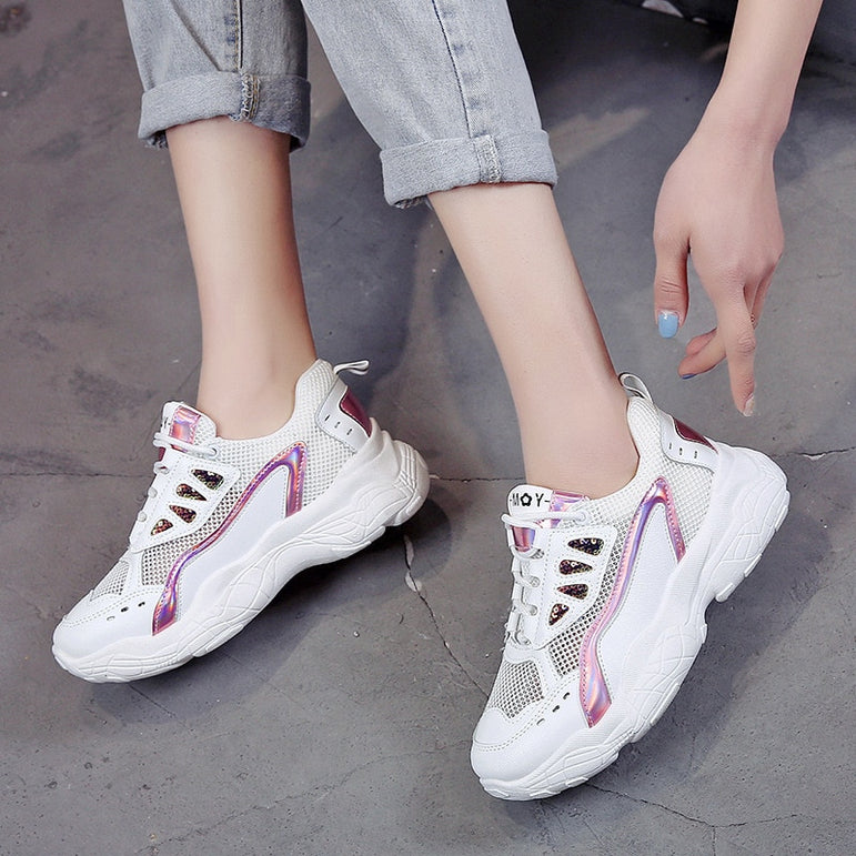 Casual Korean Platform Sneakers