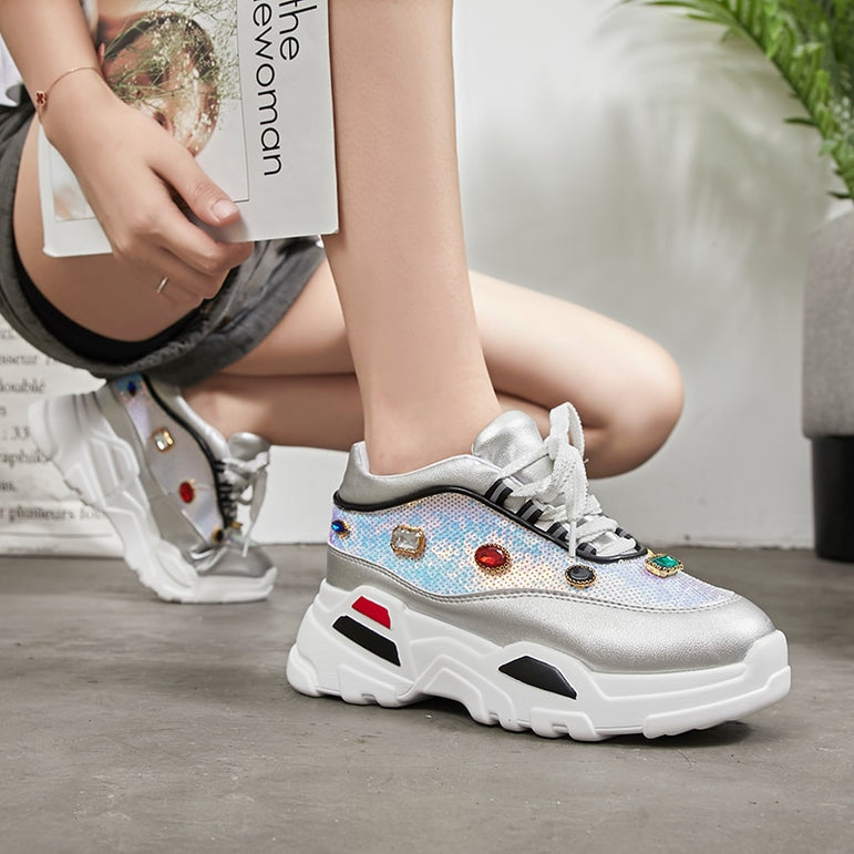 Casual Korean Platform Sneakers