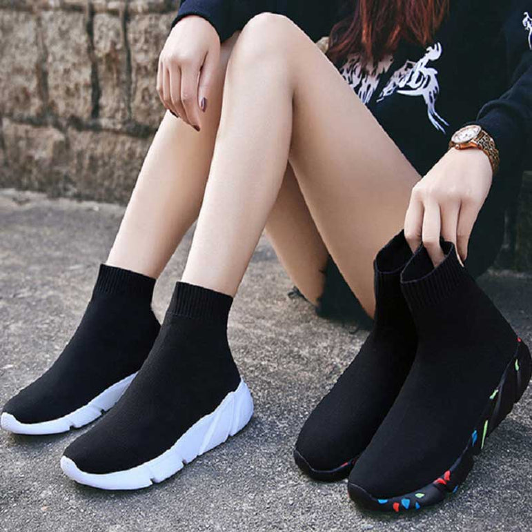 Slip-on Stretch Platform Vulcanized Shoes Sneaker